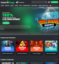 CasinoKings.com Screenshot