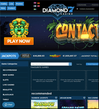 Diamond7 Casino Screenshot