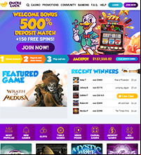 DuckyLuck Casino Screenshot
